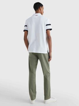 POLO COLORBLOCK REGULAR FIT BLANCO