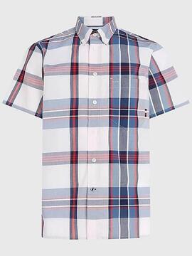 OXFORD REGULAR CHECK SHIRT SS LIGHT PINK / MULTI