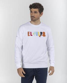 SUDADERA HIDDEN LOGO BLANCA