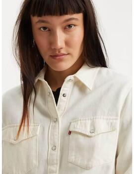 CAMISA VAQUERA LEVI’S® WOMEN'S ESSENTIAL WESTERN ECRU CREW 4