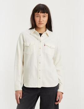 CAMISA VAQUERA LEVI’S® WOMEN'S ESSENTIAL WESTERN ECRU CREW 4