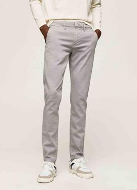 PANTALÓN BOLSO CHINO JAMES SLIM FIT GRIS