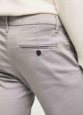 PANTALÓN BOLSO CHINO JAMES SLIM FIT GRIS