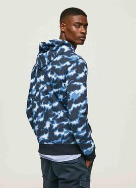 SUDADERA ANGEL REGULAR FIT CAMUFLAJE AZUL