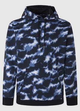 SUDADERA ANGEL REGULAR FIT CAMUFLAJE AZUL