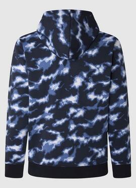 SUDADERA ANGEL REGULAR FIT CAMUFLAJE AZUL