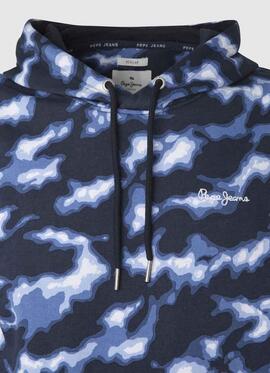 SUDADERA ANGEL REGULAR FIT CAMUFLAJE AZUL