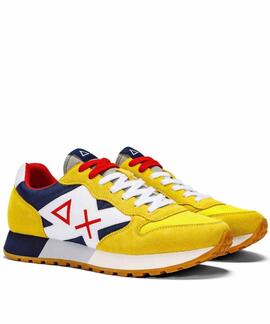 ZAPATILLAS JAKI TRICOLORS AMARILLO Y AZUL MARINO