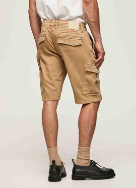 BERMUDA JOGGER BOLSO CARGO JARED CAMEL GYMDIGO