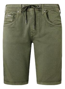 BERMUDA JAGGER SHORT SLIM FIT GYMDIGO VERDE CAQUI DEGRADÉ