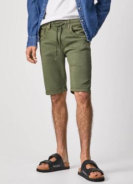 BERMUDA JAGGER SHORT SLIM FIT GYMDIGO VERDE CAQUI DEGRADÉ