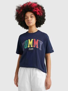 CAMISETA RELAXED FIT POP TOMMY 2 AZUL MARINO