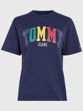 CAMISETA RELAXED FIT POP TOMMY 2 AZUL MARINO