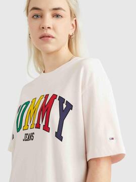 CAMISETA RELAXED FIT POP TOMMY 2 ROSA