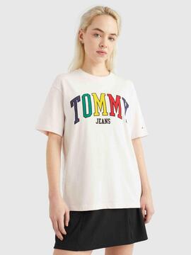 CAMISETA RELAXED FIT POP TOMMY 2 ROSA