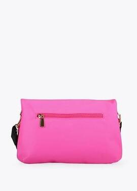 BOLSO BANDOLERA ACOLCHADO FUCSIA FLUOR