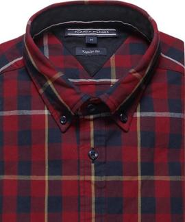 GINGHAM WITH A TWIST SHIRT REGULAR FIT RHUBARB