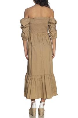 VESTIDO LARGO BOHO CAMEL