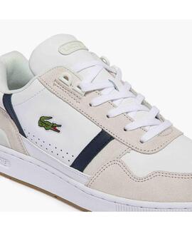 ZAPATILLAS LACOSTE T-CLIP 0120 2 SMA WHITE / NAVY / RED