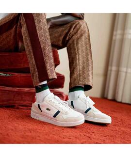 ZAPATILLAS LACOSTE T-CLIP 0120 2 SMA WHITE / NAVY / RED