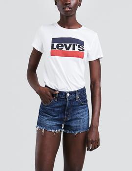 CAMISETA LEVI’S® THE PERFECT TEE SPORTSWEAR LOGO BLANCA