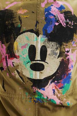 CHAQUETA PARKA MICKEY MOUSE VERDE MILITAR