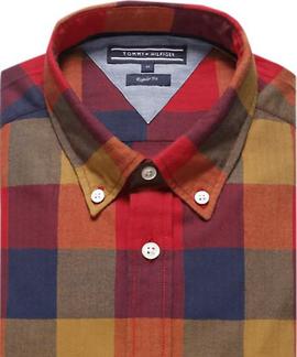 WCC BUFFALO CHECK SHIRT REGULAR FIT GOLDEN BROWN