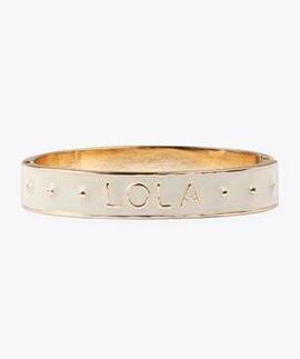 PULSERA RÍGIDA LACADA LOLA CRUDO