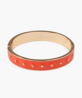 PULSERA RÍGIDA LACADA LOLA CORAL