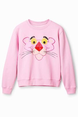 SUDADERA PANTERA ROSA DESGASTADA