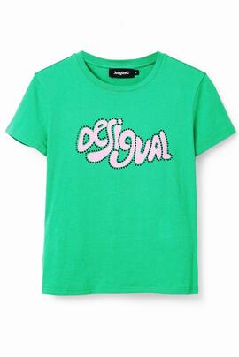 CAMISETA BARCELONA VERDE CON STRASS