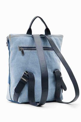 MOCHILA MEDIANA DENIM SMILEY®