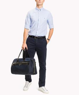 SLIM LUXURY DOBBY SHIRT SLIM FIT SHIRT BLUE