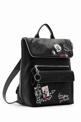 MOCHILA MEDIANA MICKEY MOUSE NEGRA