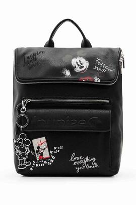 MOCHILA MEDIANA MICKEY MOUSE NEGRA