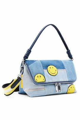 BOLSO BANDOLERA SMILEY® DENIM PATCH VENECIA