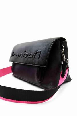 BANDOLERA MEDIANA HALF LOGO NEGRA