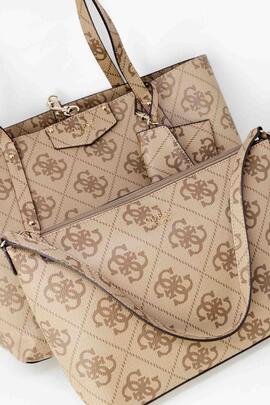 BOLSO BRENTON TOTE REVERSIBLE LOGOTIPO GRANDE 4G BEIGE