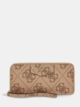 CARTERA ECO BRENTON LOGOTIPO 4G BEIGE