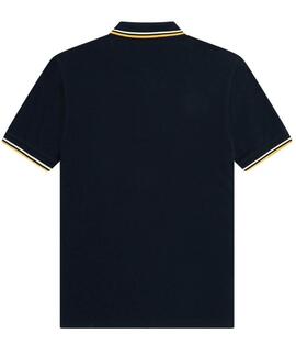 POLO TWIN TIPPED M3600 R81 NAVY / ECRU / GOLDEN