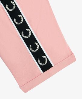 CAMISETA TAPED RINGER ROSA