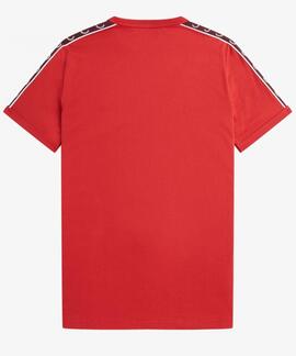 CAMISETA TAPED RINGER ROJA