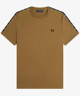 CAMISETA TAPED RINGER CAMEL