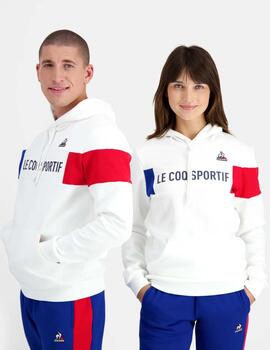 SUDADERA UNISEX TRI BLANCA CON CAPUCHA