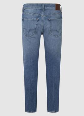 PANTALÓN VAQUERO CRANE SLIM TAPER MM5 POWERFLEX DENIM AZUL