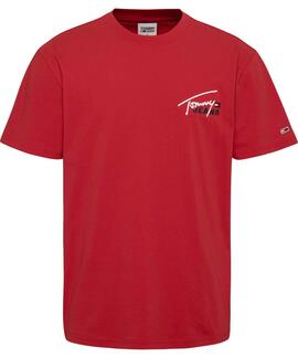 CAMISETA CLASSIC GRAPHIC SIGNATURE REGULAR FIT ROJA