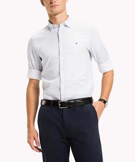 SLIM OPEN PRINT DOBBY SHIRT SLIM FIT REGATTA