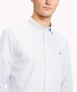 SLIM OPEN PRINT DOBBY SHIRT SLIM FIT REGATTA