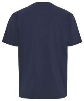 CAMISETA CLASSIC COLLEGE POP REGULAR FIT AZUL MARINO