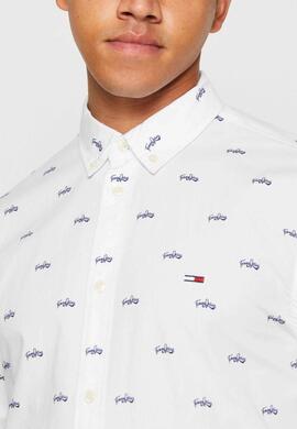 CAMISA COLLEGE POP REGULAR FIT BLANCA